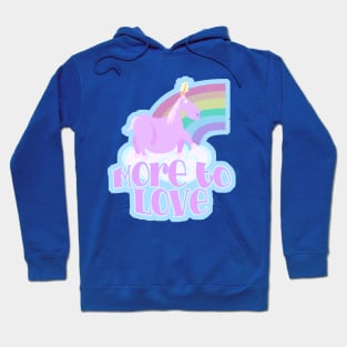 Chubby Unicorn Slogan Hoodie